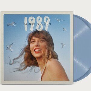 NWT, Taylor Swift 1989 Vinyl - Taylor's Version, 2 LP, Deluxe Crystal Skies Blue
